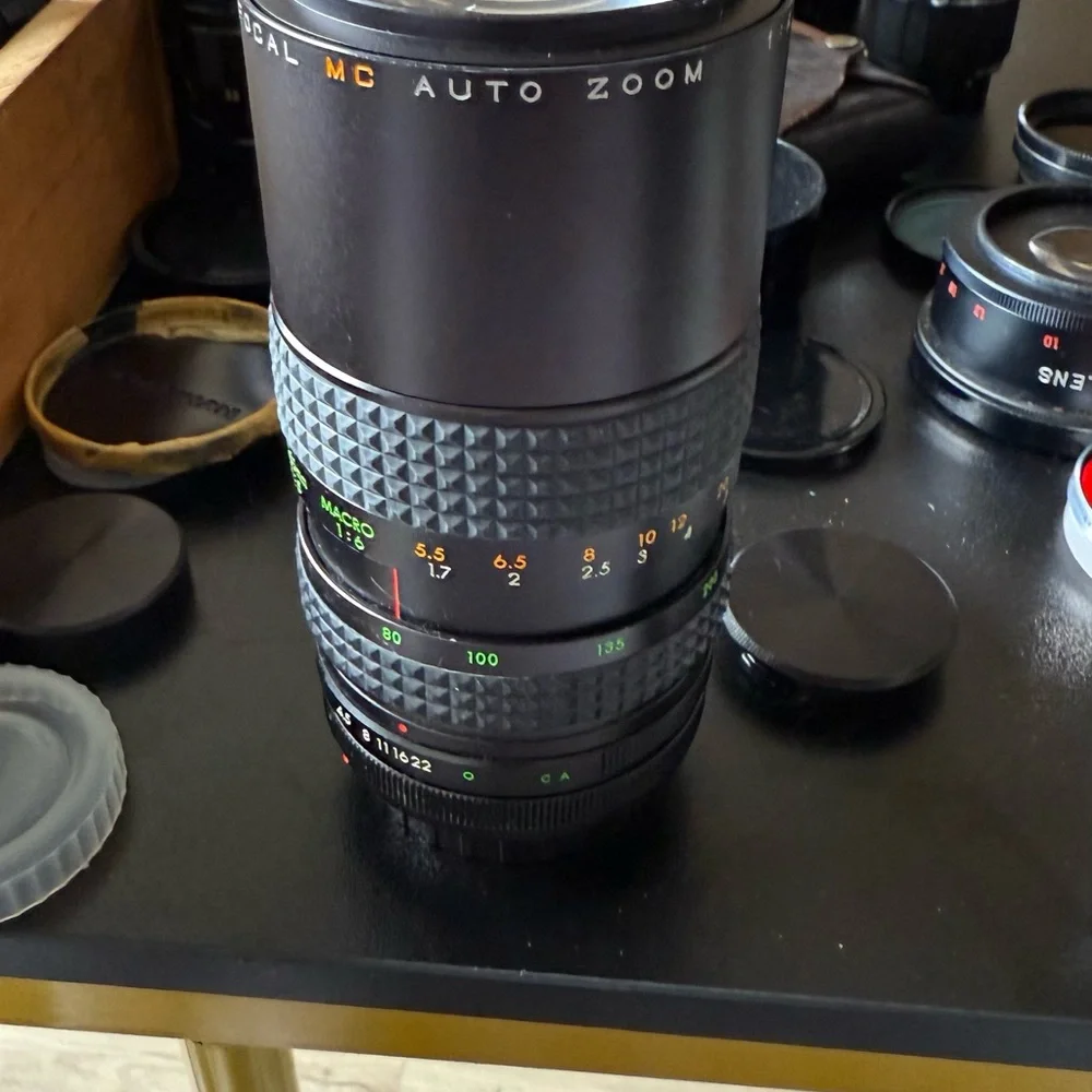 Black Auto Zoom Lens